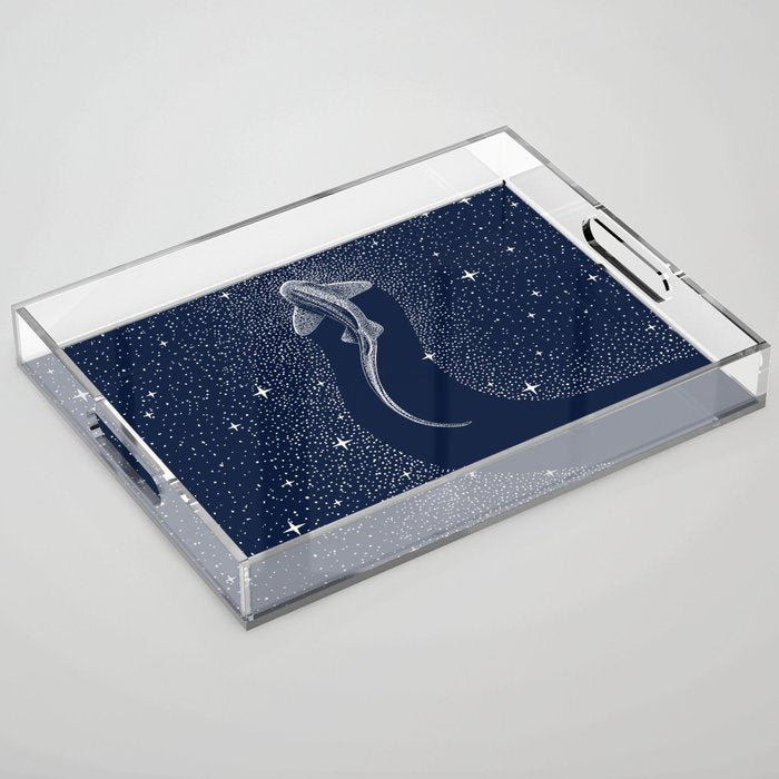 Leopard Shark in Cosmos Acrylic Tray Gallery Image 1