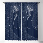 Leopard Shark in Cosmos Window Curtain Gallery Image 5