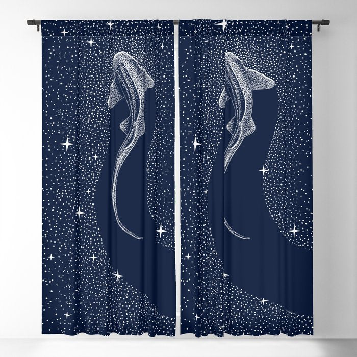 Leopard Shark in Cosmos Window Curtain Gallery Image 5