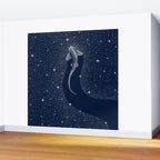 Leopard Shark in Cosmos Wall Mural Gallery Image 2