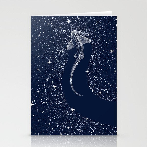 Leopard Shark in Cosmos Stationery Card Gallery Image 2