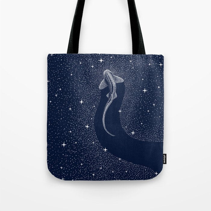 Leopard Shark in Cosmos Tote Bag Gallery Image 1