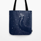 Leopard Shark in Cosmos Tote Bag Gallery Image 1