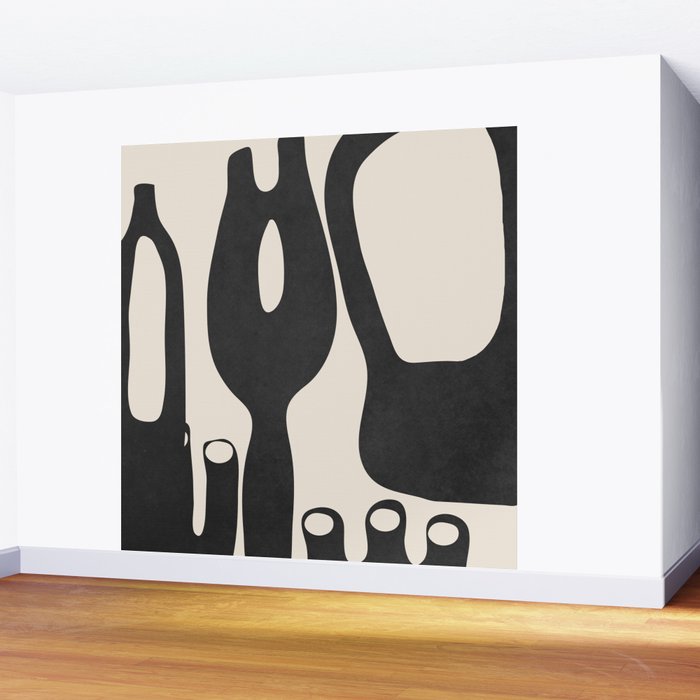 Abstract Art Minimal Vases Wall Mural Gallery Image 2