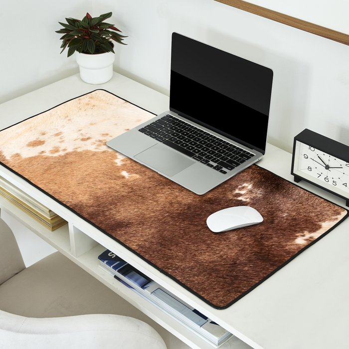 Faux Cowhide Leather [ii.2021] Desk Mat Gallery Image 2