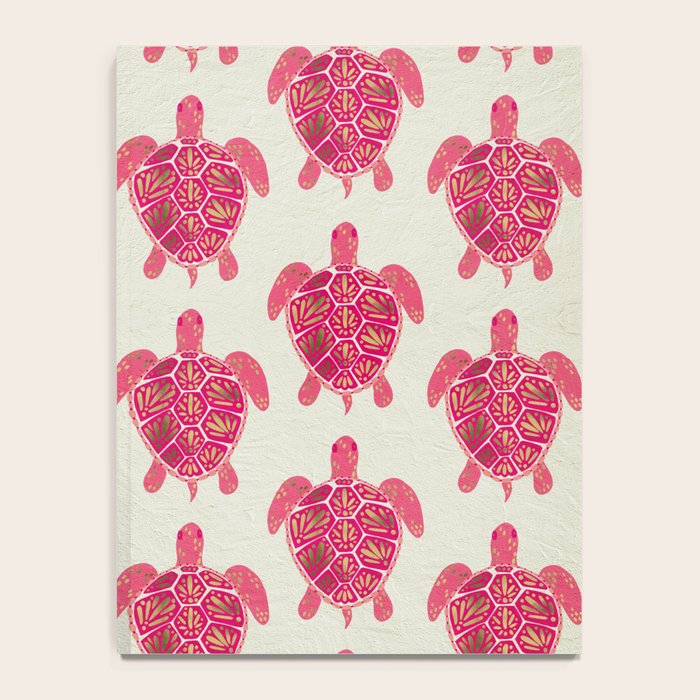 Sea Turtle in Pink & Gold Notebook Gallery Image 4