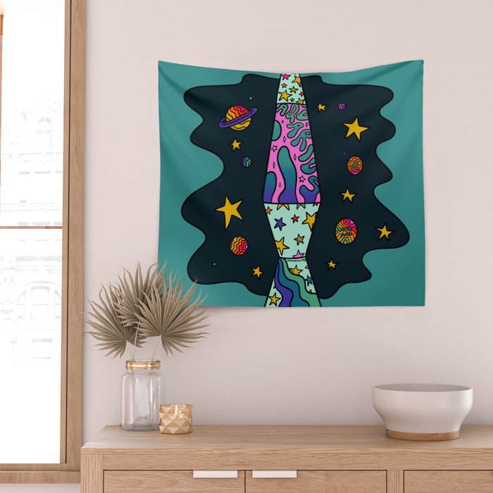 Aquarius Lava Lamp Wall Tapestry Gallery Image 2
