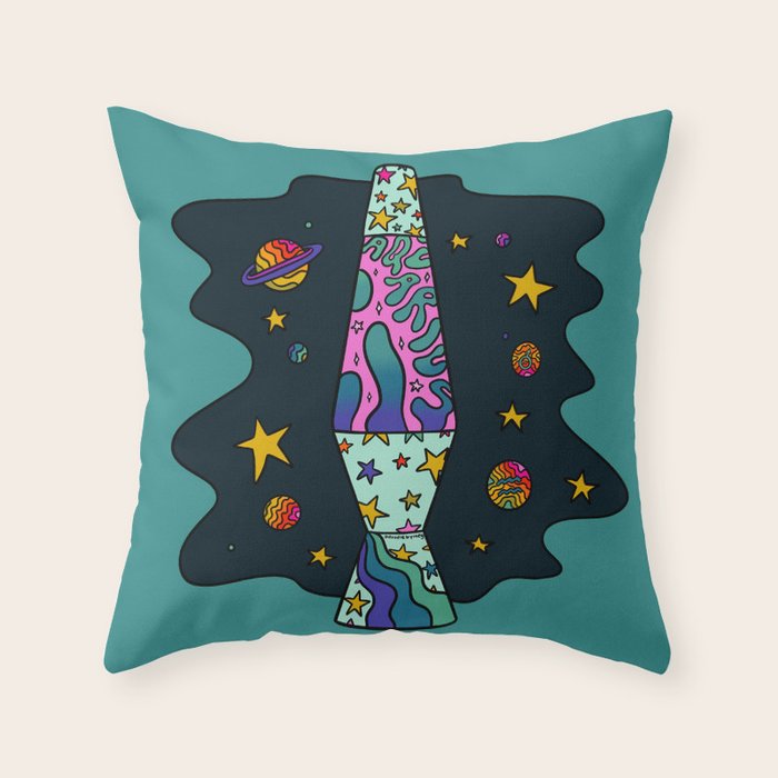 Aquarius Lava Lamp Throw Pillow Gallery Image 1