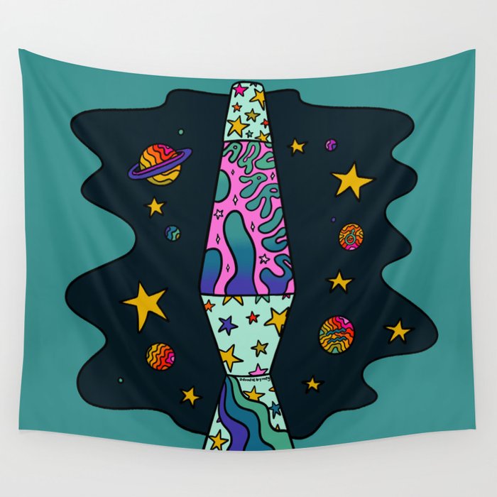 Aquarius Lava Lamp Wall Tapestry Gallery Image 4