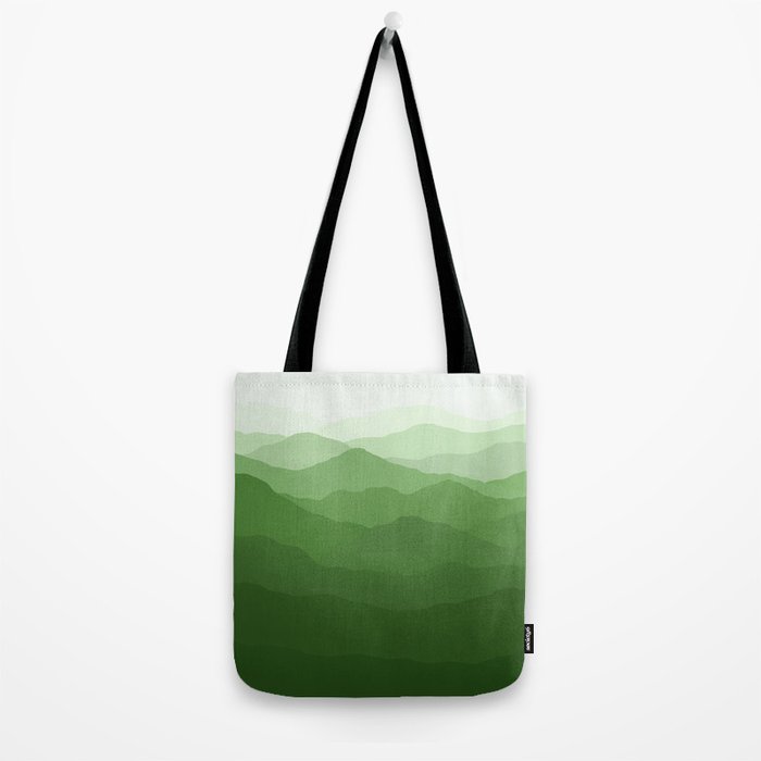 Magical Mountains in Green Tote Bag Gallery Image 2