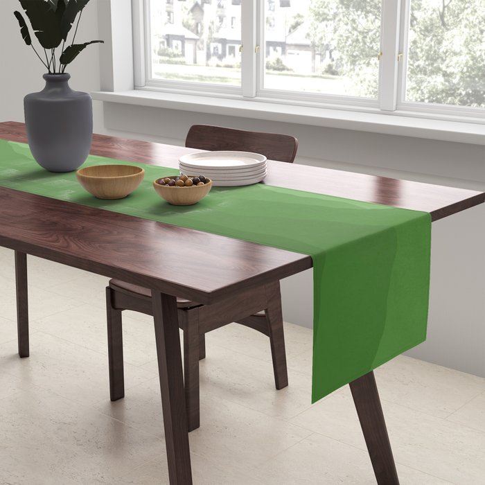 Magical Mountains in Green Table Runner Gallery Image 2