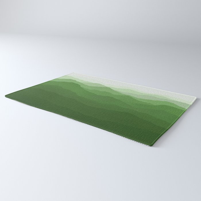 Magical Mountains in Green Rug Gallery Image 3