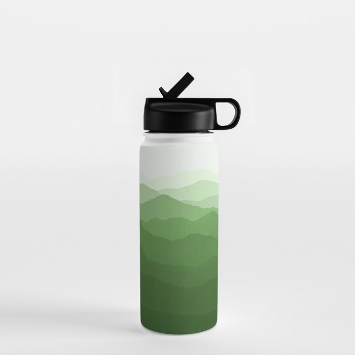 Magical Mountains in Green Water Bottle Gallery Image 1