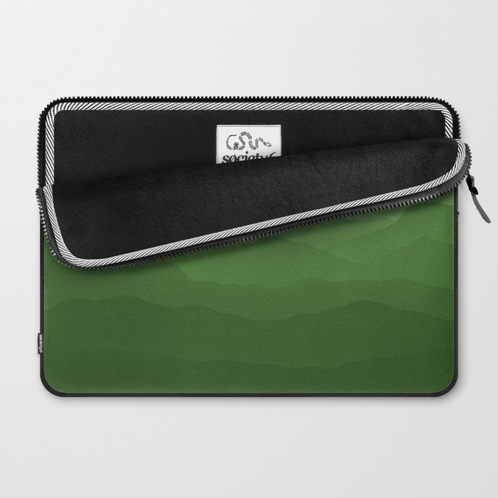Magical Mountains in Green Laptop Sleeve Gallery Image 2