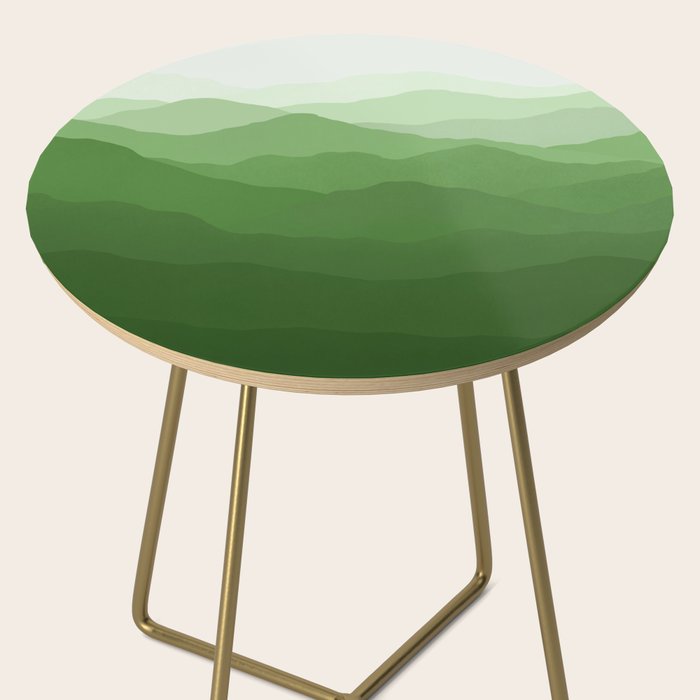 Magical Mountains in Green Side Table Gallery Image 2