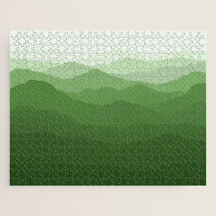 Magical Mountains in Green Jigsaw Puzzle Gallery Image 1