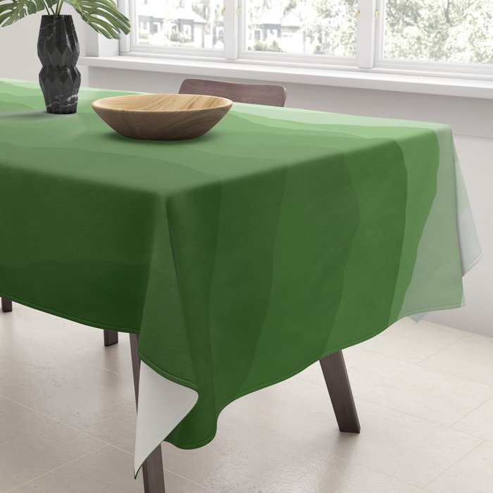 Magical Mountains in Green Tablecloth Gallery Image 3