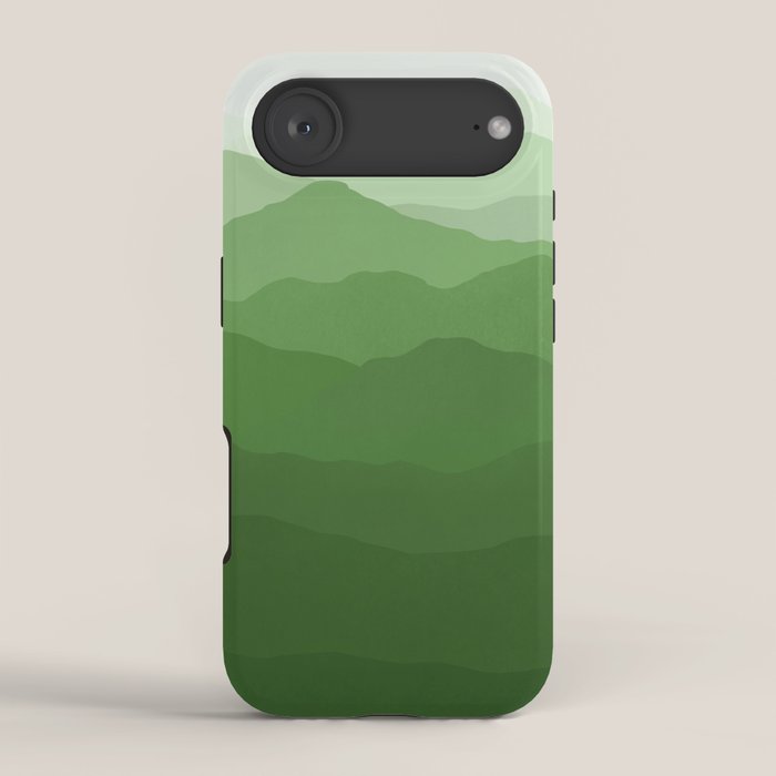 Magical Mountains in Green iPhone Case Gallery Image 2