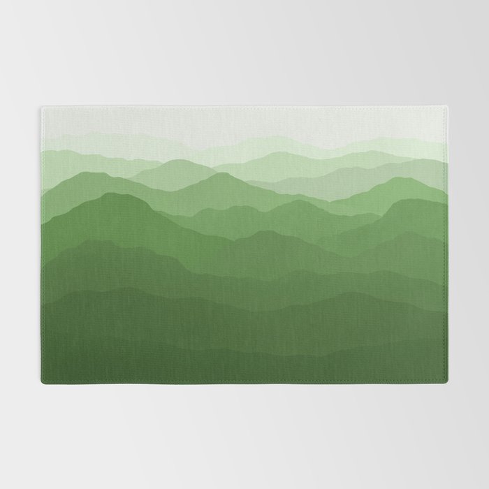 Magical Mountains in Green Rug Gallery Image 2