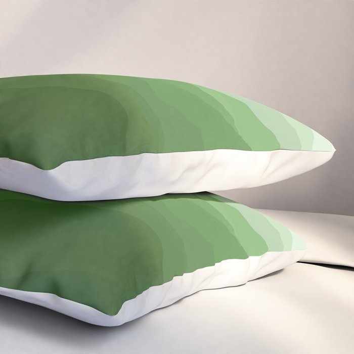 Magical Mountains in Green Pillow Sham Gallery Image 3