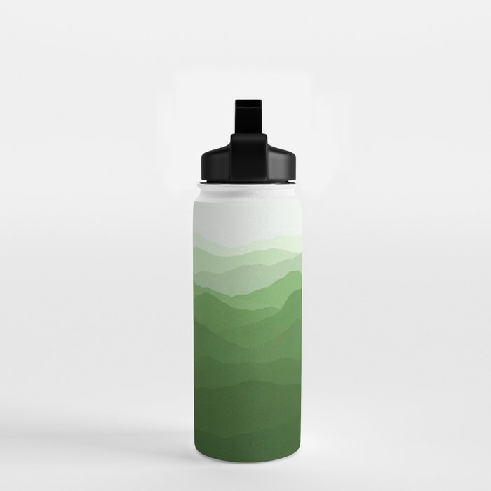 Magical Mountains in Green Water Bottle Gallery Image 2