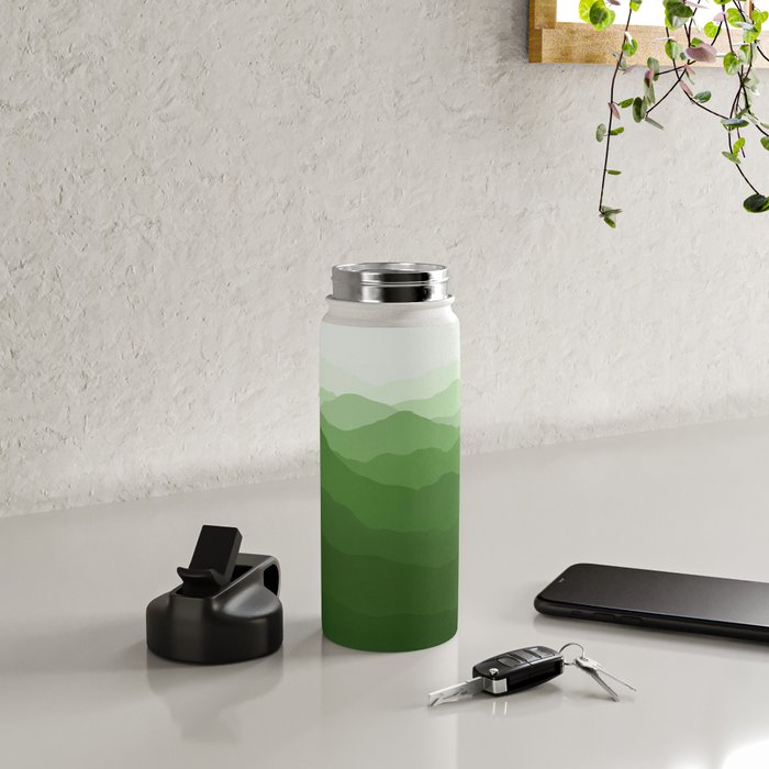Magical Mountains in Green Water Bottle Gallery Image 4