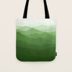 Magical Mountains in Green Tote Bag Gallery Image 1