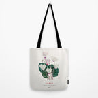 Cyclamen Flowers in Japandi style Tote Bag Gallery Image 2