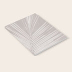 Minimalist palm leaf -neutral beige linen Notebook Gallery Image 2