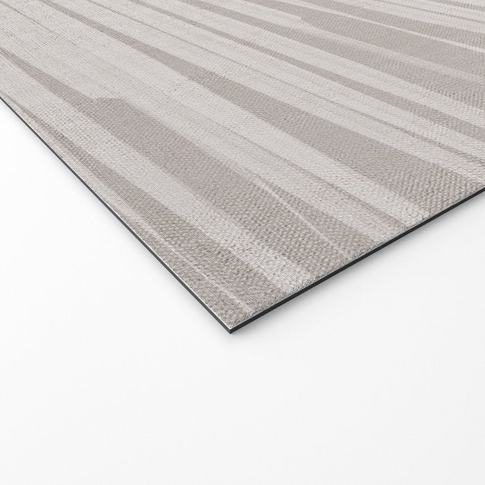 Minimalist palm leaf -neutral beige linen Welcome Mat Gallery Image 2
