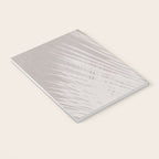 Minimalist palm leaf -neutral beige linen Notebook Gallery Image 3