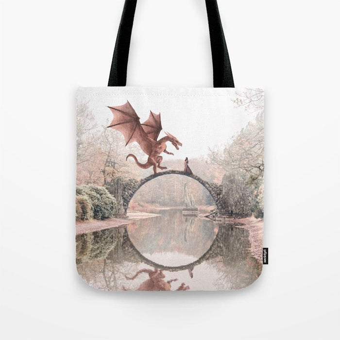 Dragon & Princess Tote Bag Gallery Image 1