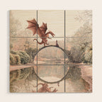 Dragon & Princess Wood Wall Art Gallery Image 1