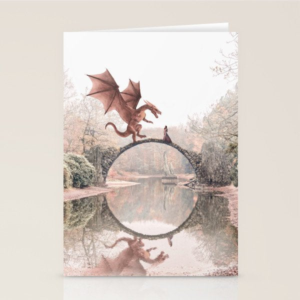 Dragon & Princess Stationery Card Gallery Image 2