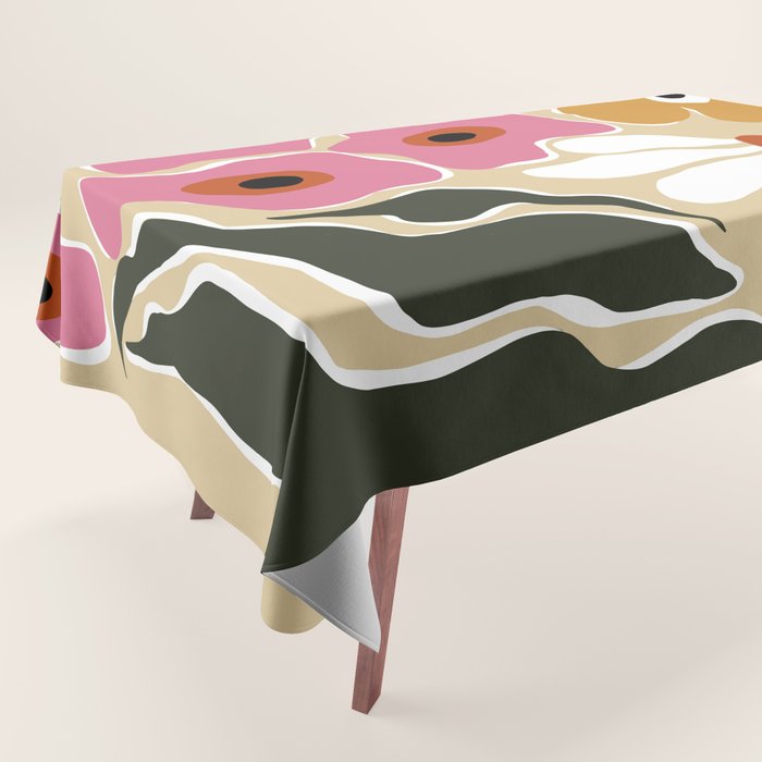 70's Retro garden   Tablecloth Gallery Image 1