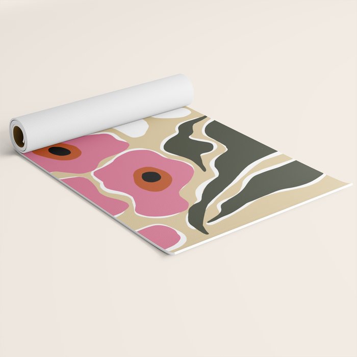 70's Retro garden   Yoga Mat Gallery Image 2