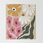 70's Retro garden   Throw Blanket Gallery Image 2