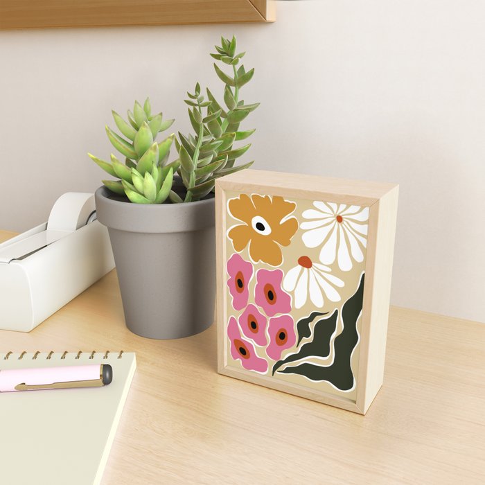 70's Retro garden   Mini Art Print Gallery Image 2