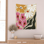70's Retro garden   Wall Tapestry Gallery Image 2