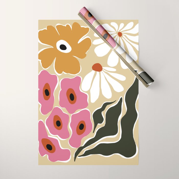 70's Retro garden   Wrapping Paper Gallery Image 1