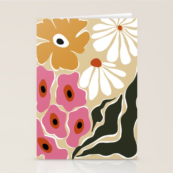 70's Retro garden   Stationery Card Gallery Image 1