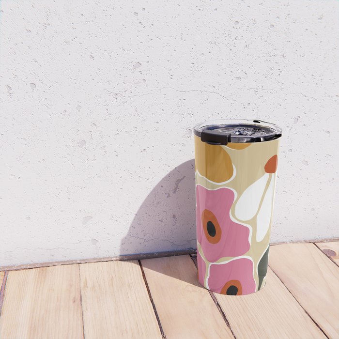 70's Retro garden   Travel Mug Gallery Image 4