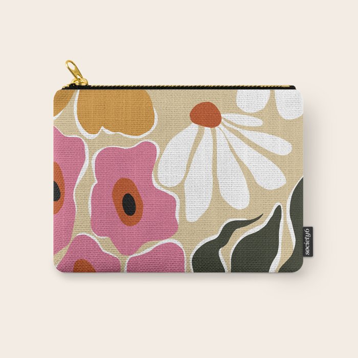 70's Retro garden   Carry All Pouch Gallery Image 1