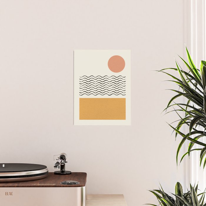 Sun Wave Beach - Abstract Poster Gallery Image 2