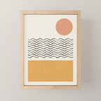 Sun Wave Beach - Abstract Mini Art Print Gallery Image 1