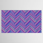 Knitted Textured Pattern Purple Tablecloth Gallery Image 2