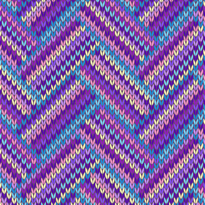 Knitted Textured Pattern Purple Coffee Mug Gallery Image 2