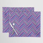 Knitted Textured Pattern Purple Placemat Gallery Image 1