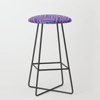Knitted Textured Pattern Purple Stool Gallery Image 1