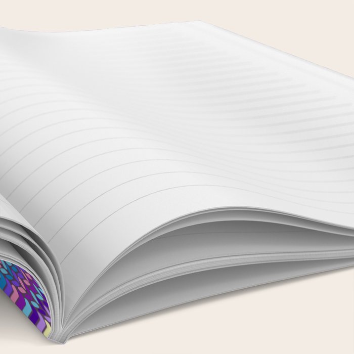 Knitted Textured Pattern Purple Notebook Gallery Image 2
